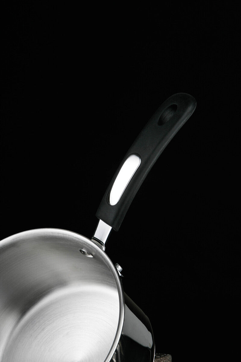 22 cm Stainless Steel Chip Pan with Glass Lid and Wire Basket