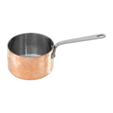Hammered Copper Finish Mini Milk Pan 10 inch