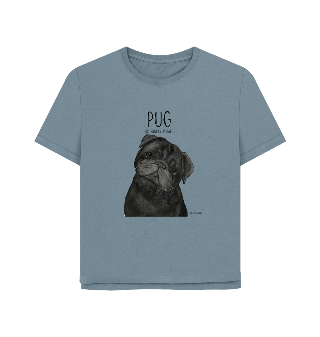 Snorty Potato Women's Relaxed Fit Tee Pug Life