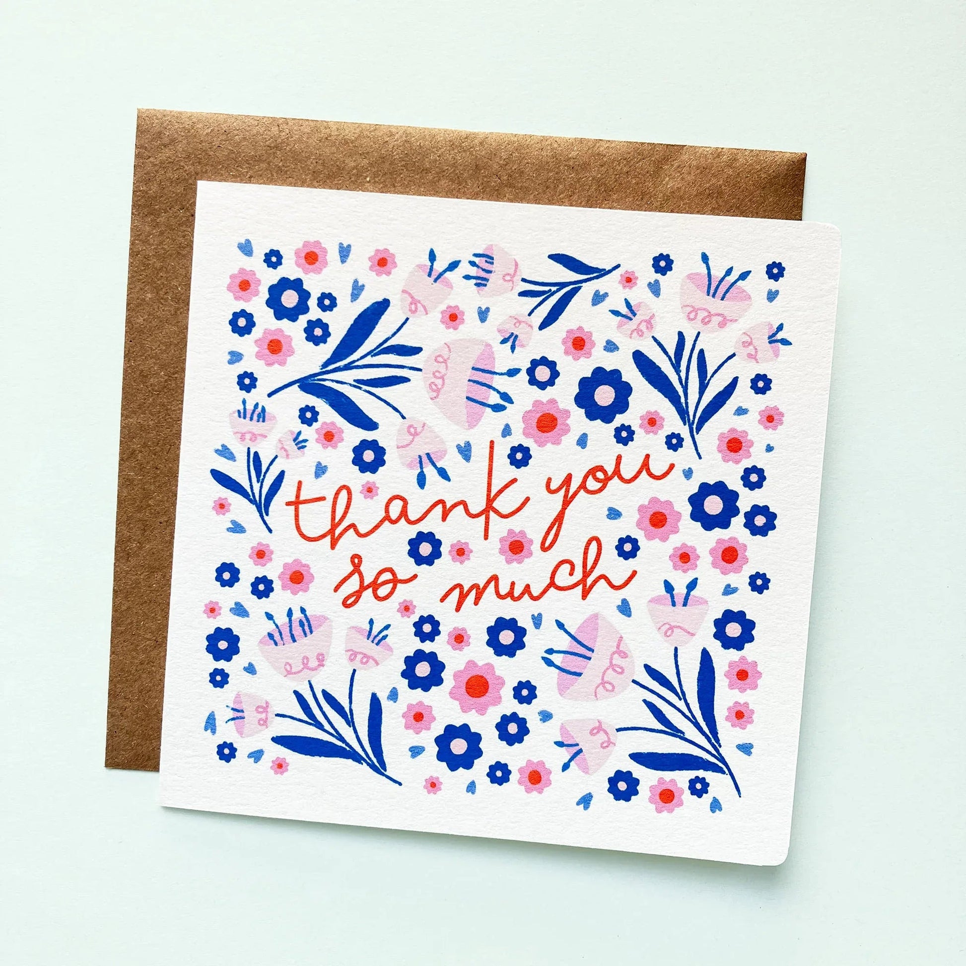 Thank You So Much Floral Card