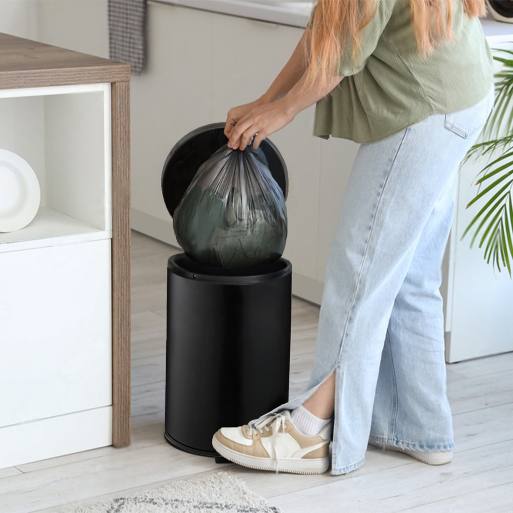 Black 3 Litre Pedal Bin