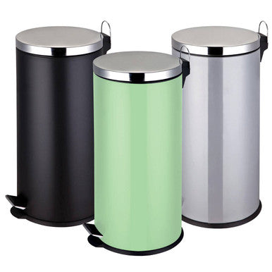 Black 30 Litre Pedal Bin