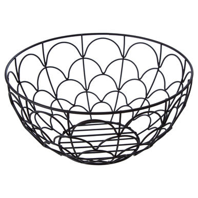 Deco Fruit Basket in Matte Black