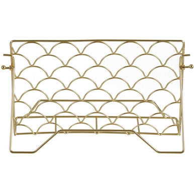 Matte Gold Cookbook Stand with Adjustable Angle