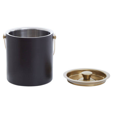 Black and Gold Ice Bucket for Home Bar