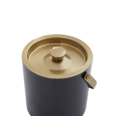 Black and Gold Ice Bucket for Home Bar