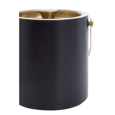 Black and Gold Ice Bucket for Home Bar