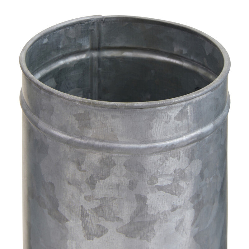Set of Three Galvanised Steel Canisters