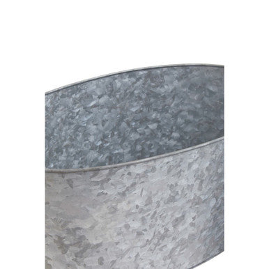 Galvanised Steel Drinks Tub with Wood Handles