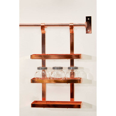 Rose Gold Three Level Hanging Rack
