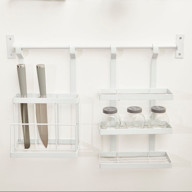 White Iron Three Level Hanging Rack