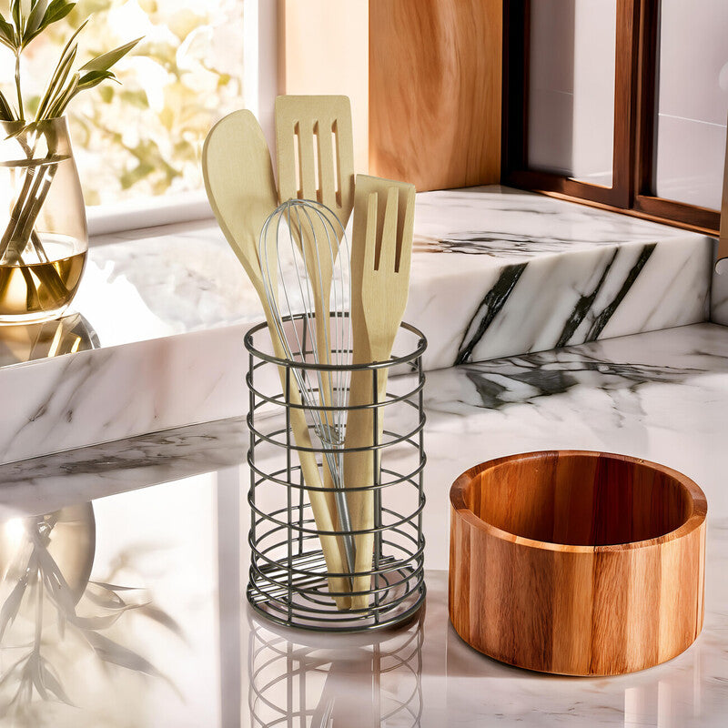 Black Nickel Utensil Holder