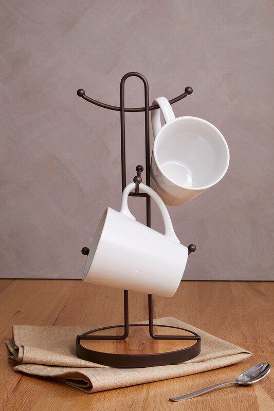 Bronze Powder Coated 6 Mug Tree