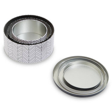 Set of Three Urban Storage Tins