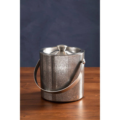 Glitter Effect Ice Bucket with Lid