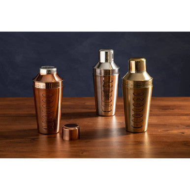 Rose Gold Cocktail Shaker with Recipe Guides