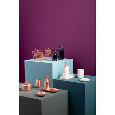 Gold Rectangular Storage Basket