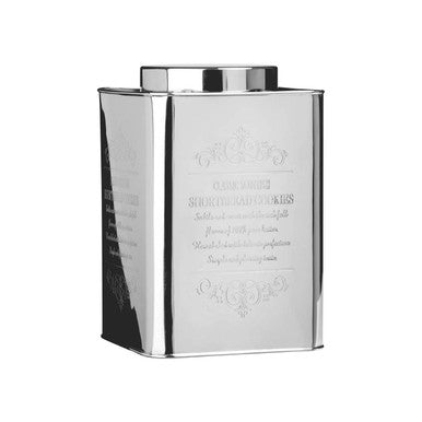 Silver Chai Storage Cookies Tin