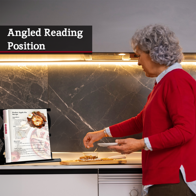 Black Enamel Cookbook Stand