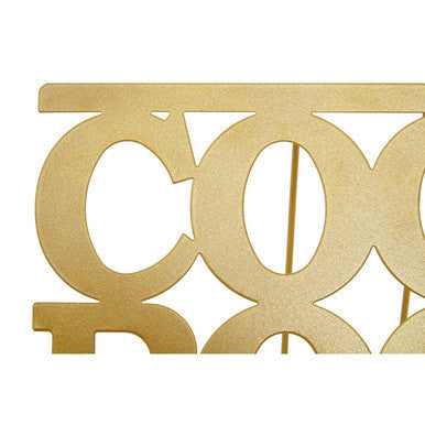 Gold Cookbook Stand with Adjustable Support