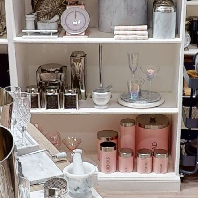 Light Pink Biscuit Canister