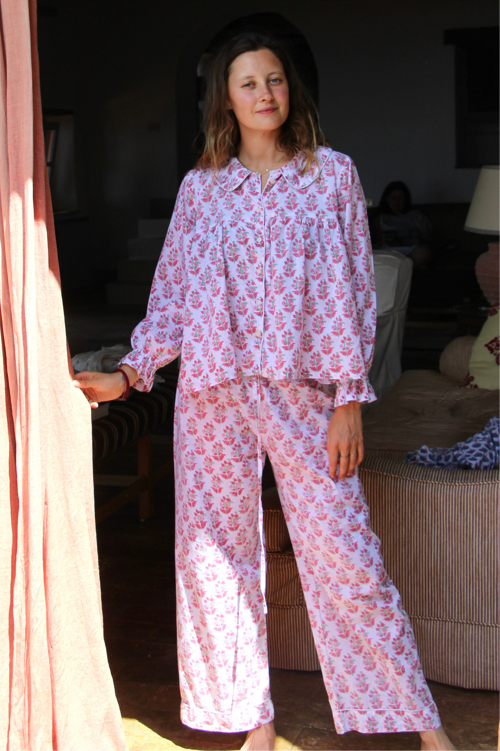 Inca Red Long Sleeve Pyjamas