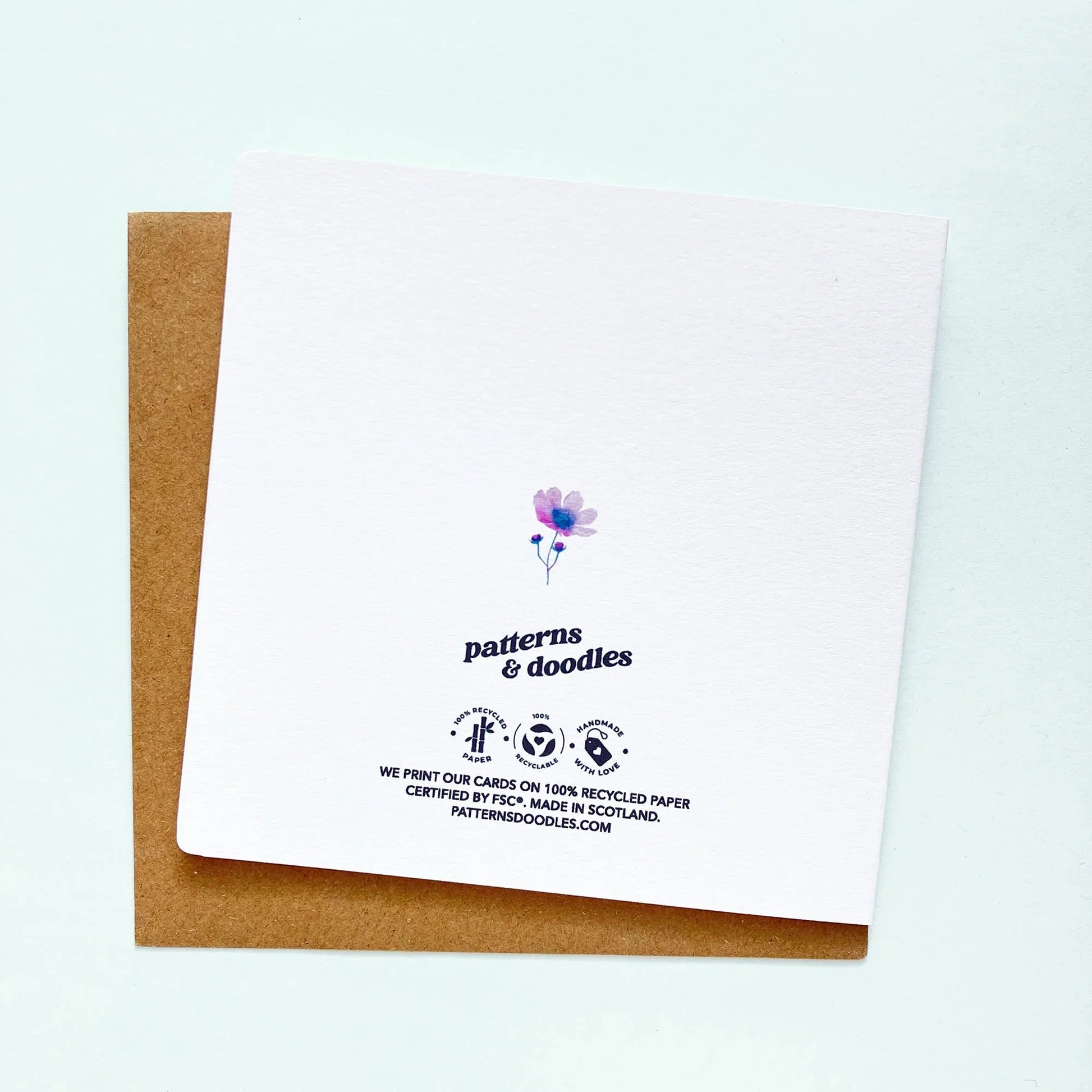 60th Birthday Card for Her with Watercolour Wreath