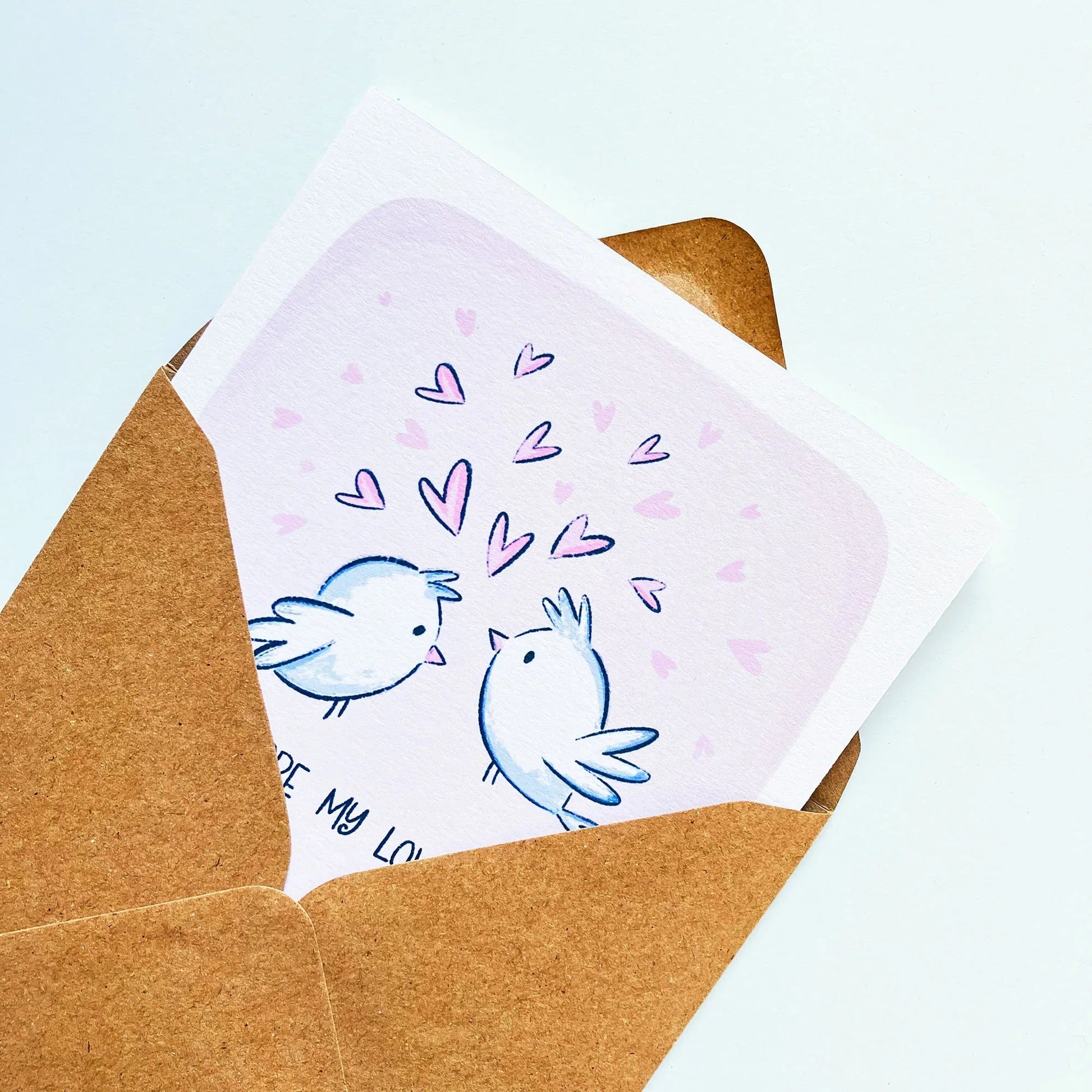 You Are My Love Bird Valentine Card