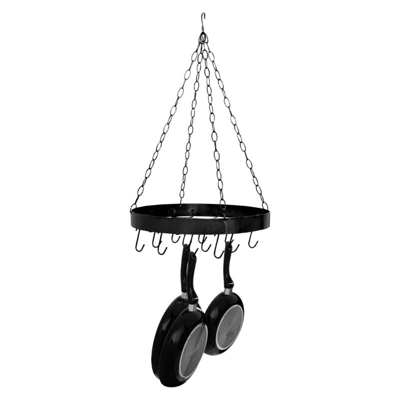 Matt Black Round Hanging Rack