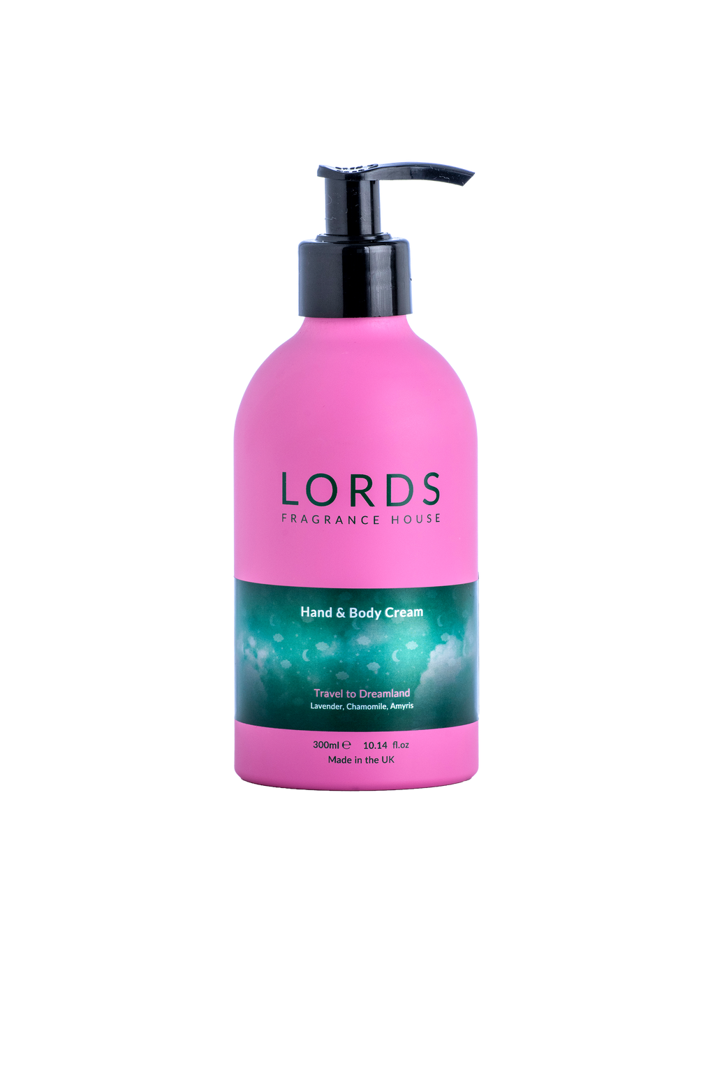 Hand and Body Cream Pink Refillable Aluminium 300ml