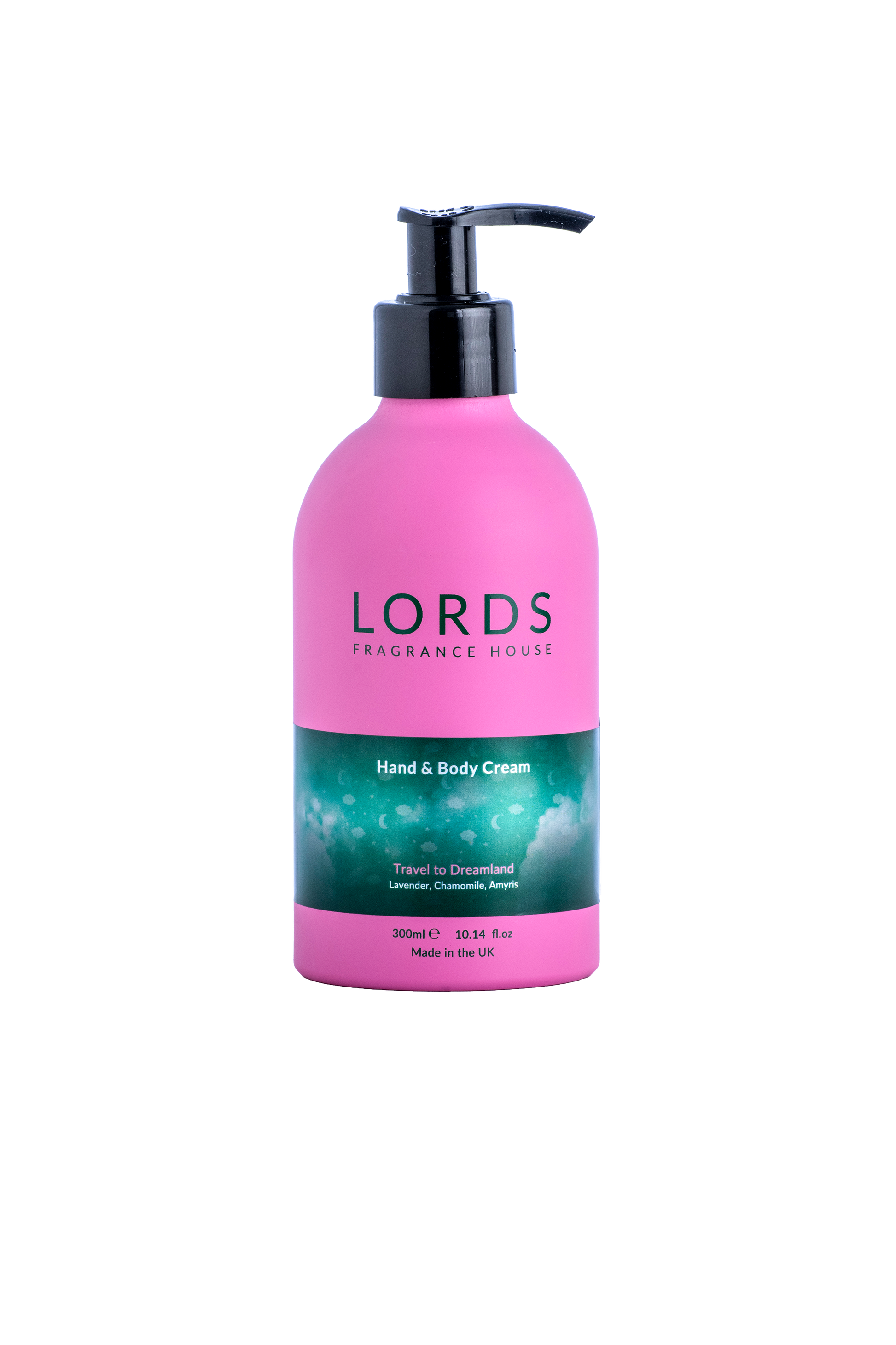 Hand and Body Cream Pink Refillable Aluminium 300ml