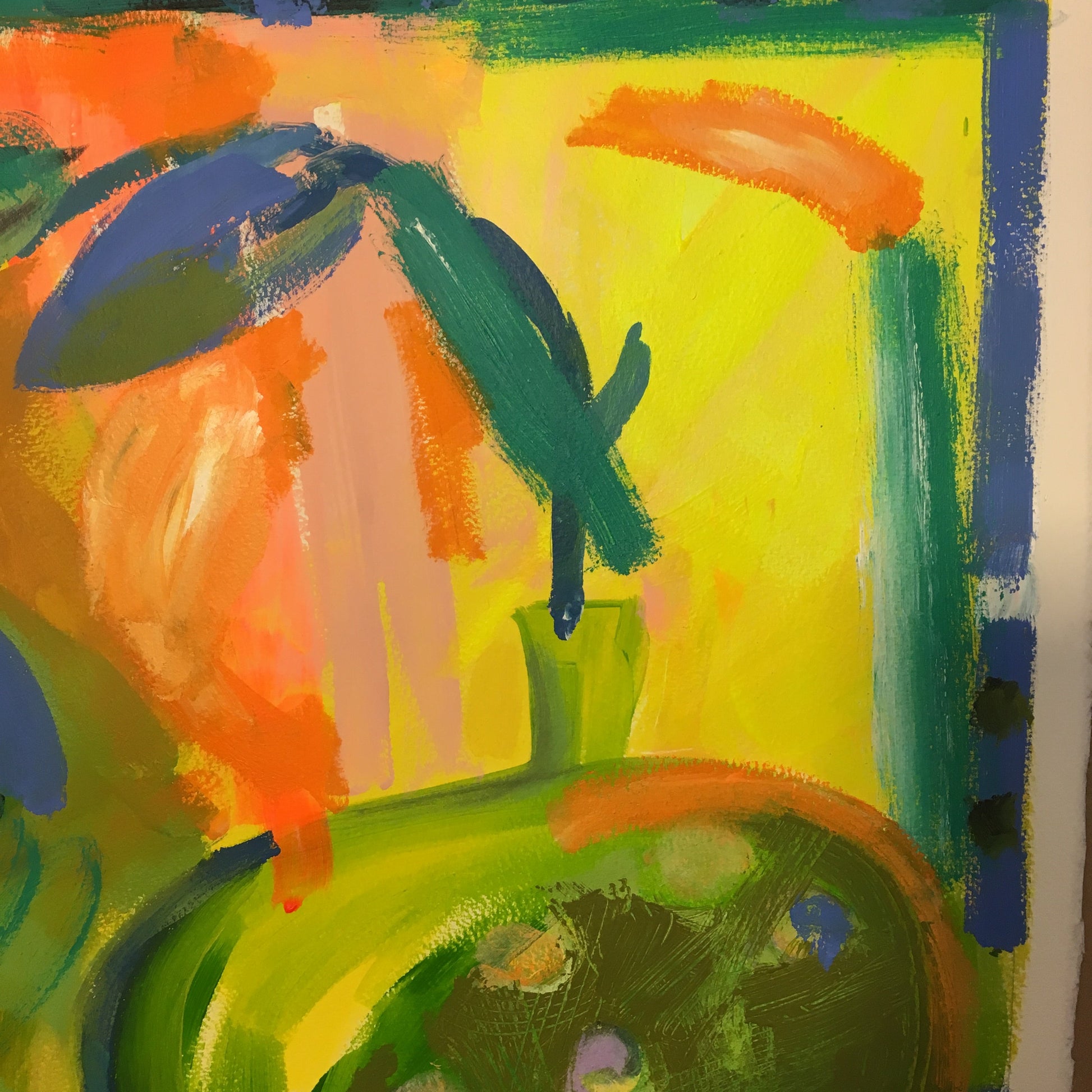 Tulip Painting Original Gouache and Watercolour