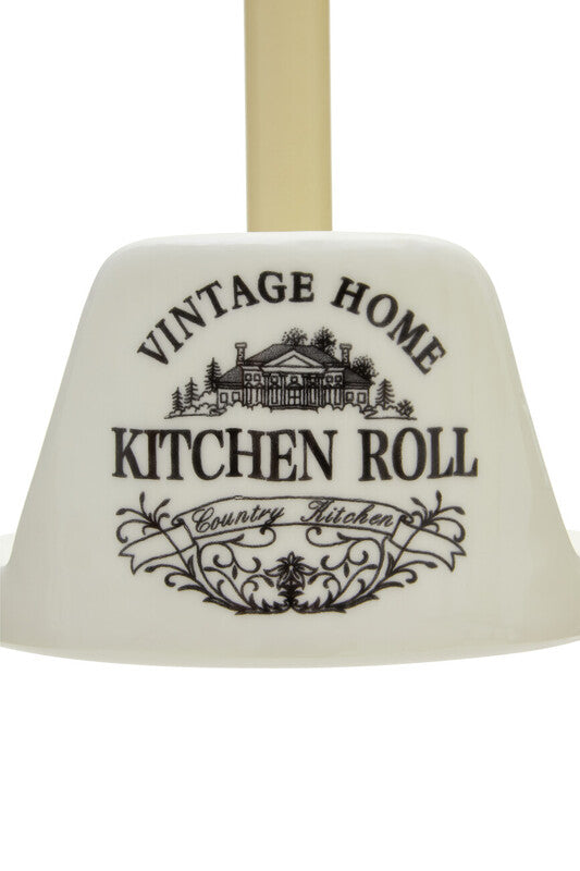 Vintage Cream Kitchen Roll Holder
