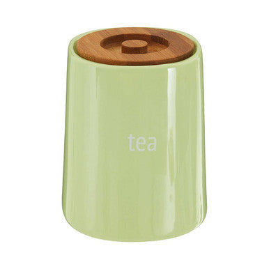 Green Ceramic Tea Canister