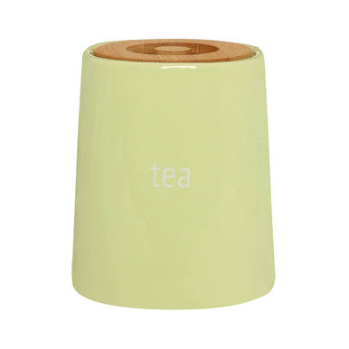 Green Ceramic Tea Canister