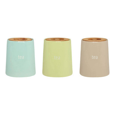 Green Ceramic Tea Canister