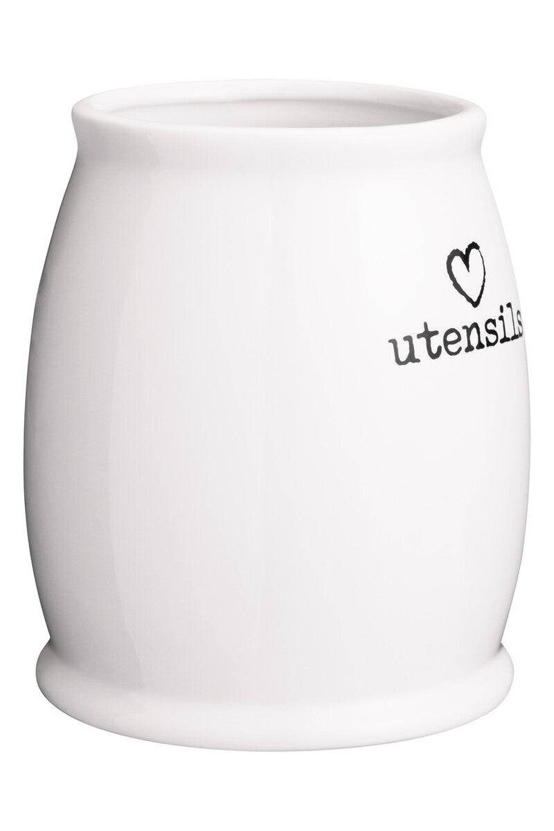 White Ceramic Utensil Holder