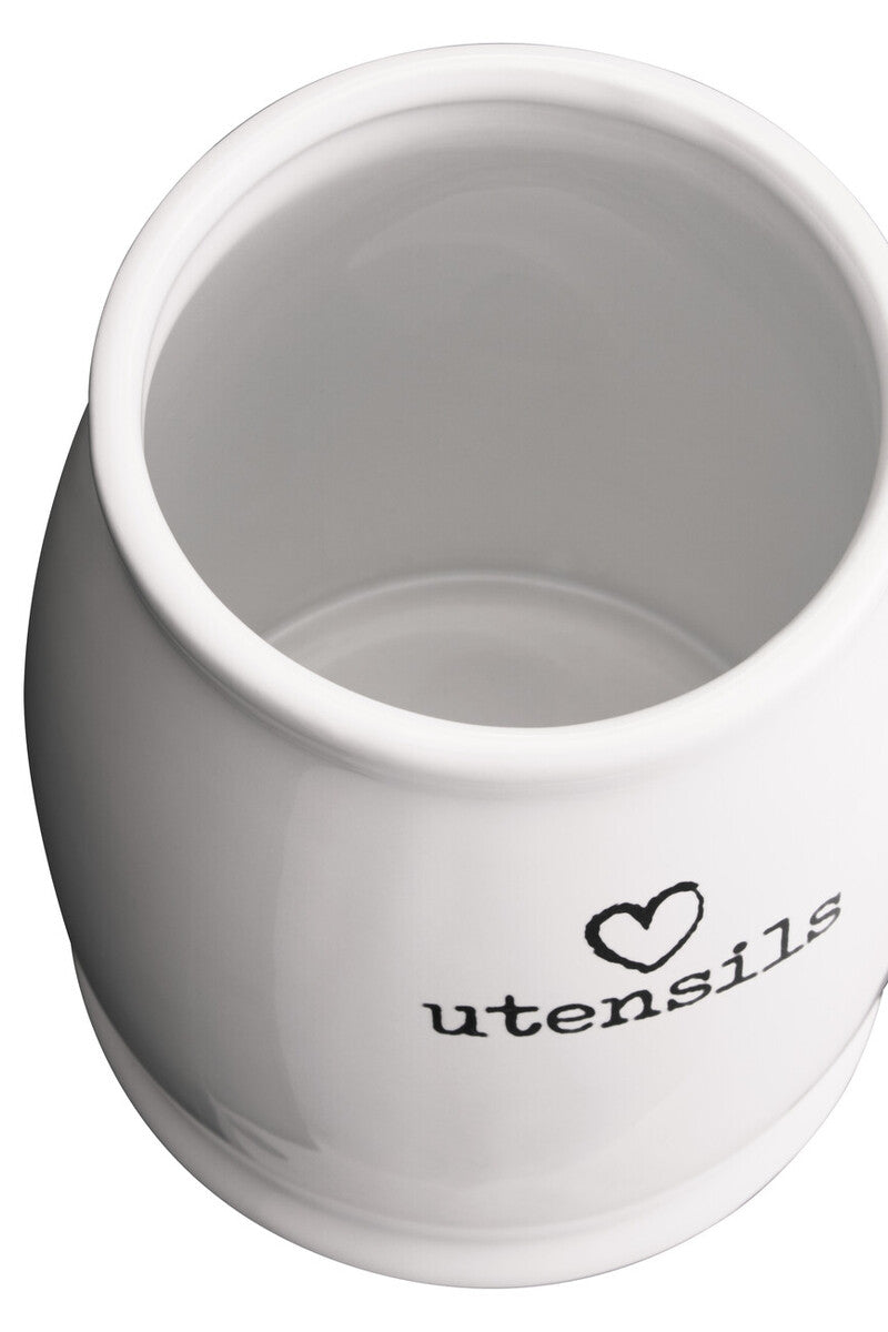 White Ceramic Utensil Holder