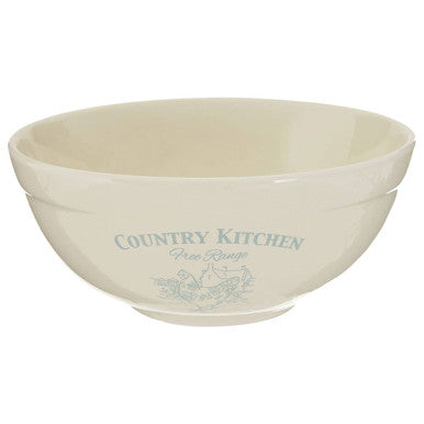 Country Kitchen Mixing Bowl in Blue and Cream