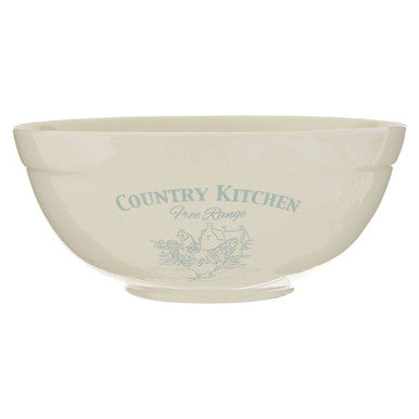 Country Kitchen Mixing Bowl in Blue and Cream
