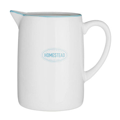 White and Blue Homestead Pitcher