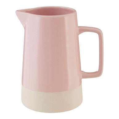 Pink Water Jug with White Accents