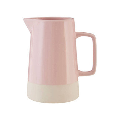 Pink Water Jug with White Accents