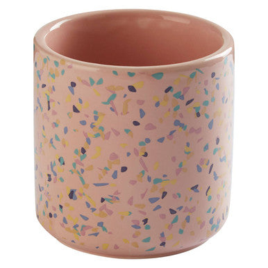 Medium Pink Terrazzo Storage Canister