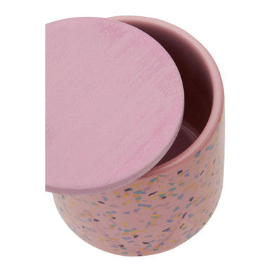 Medium Pink Terrazzo Storage Canister