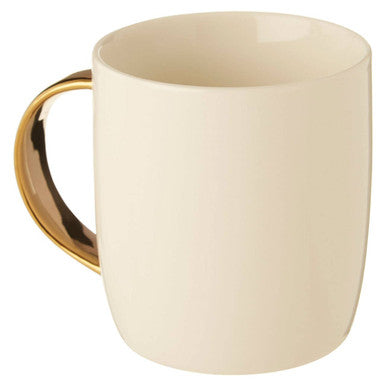 Diamond Deco White L Monogram Mug