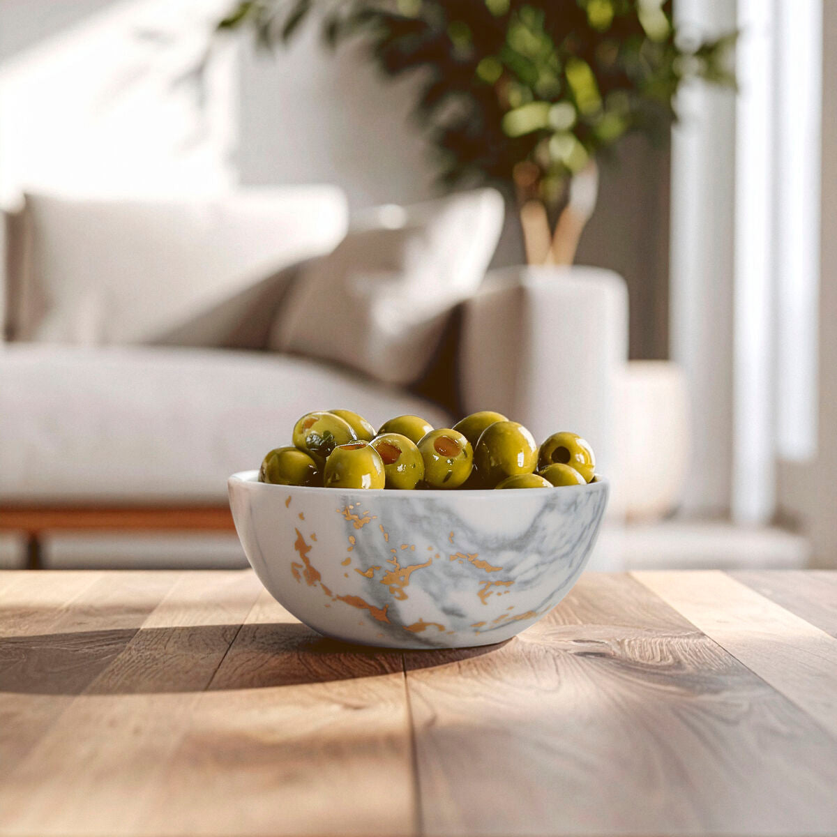 Marble Luxe Snack Bowl