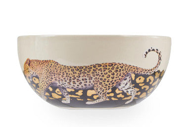 Large Leo Bowl with Leopard Print