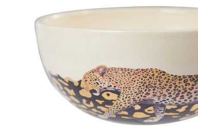 Large Leo Bowl with Leopard Print