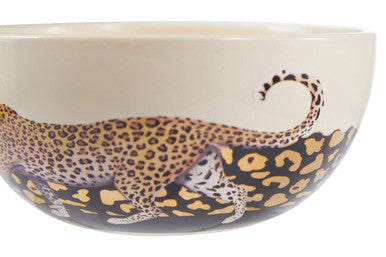 Large Leo Bowl with Leopard Print